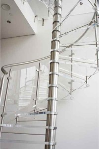 Acrylic-Tread-Spiral-Stair-Cardiff