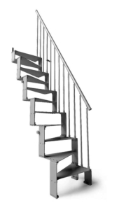 T20 Space Saving staircase in light grey