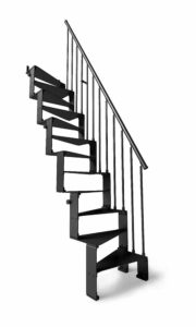 T20 Space Saving staircase in black